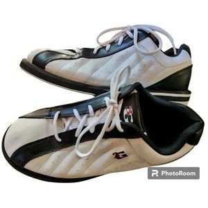 3G Kicks Universal Bowling Shoes Black White EU 42.5 Unisex W 11.5 M 9.5
